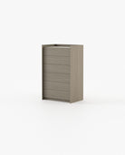 Laskasas ENDY Tallboy Chest of Drawers Aged Oak Veneer Matte - Araco Interiors