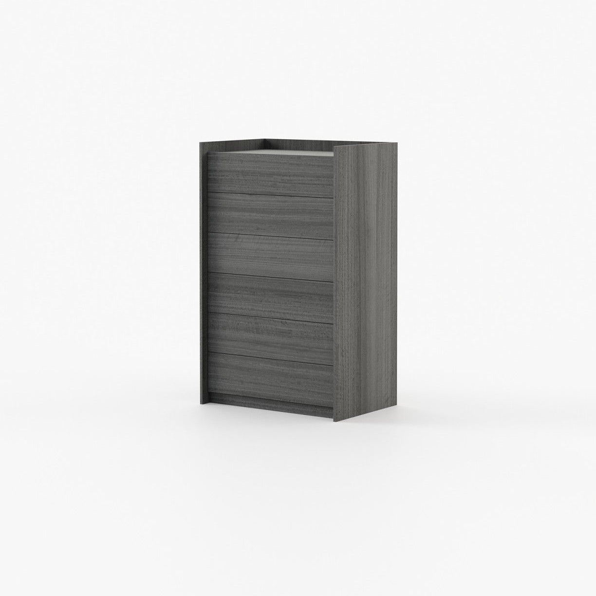 Laskasas ENDY Tallboy Chest of Drawers Grey Eucalyptus Veneer Matte - Araco Interiors