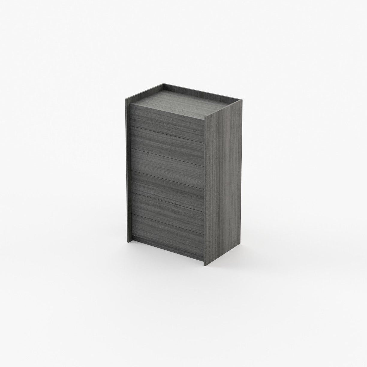 Laskasas ENDY Tallboy Chest of Drawers Grey Eucalyptus Veneer Matte - Araco Interiors