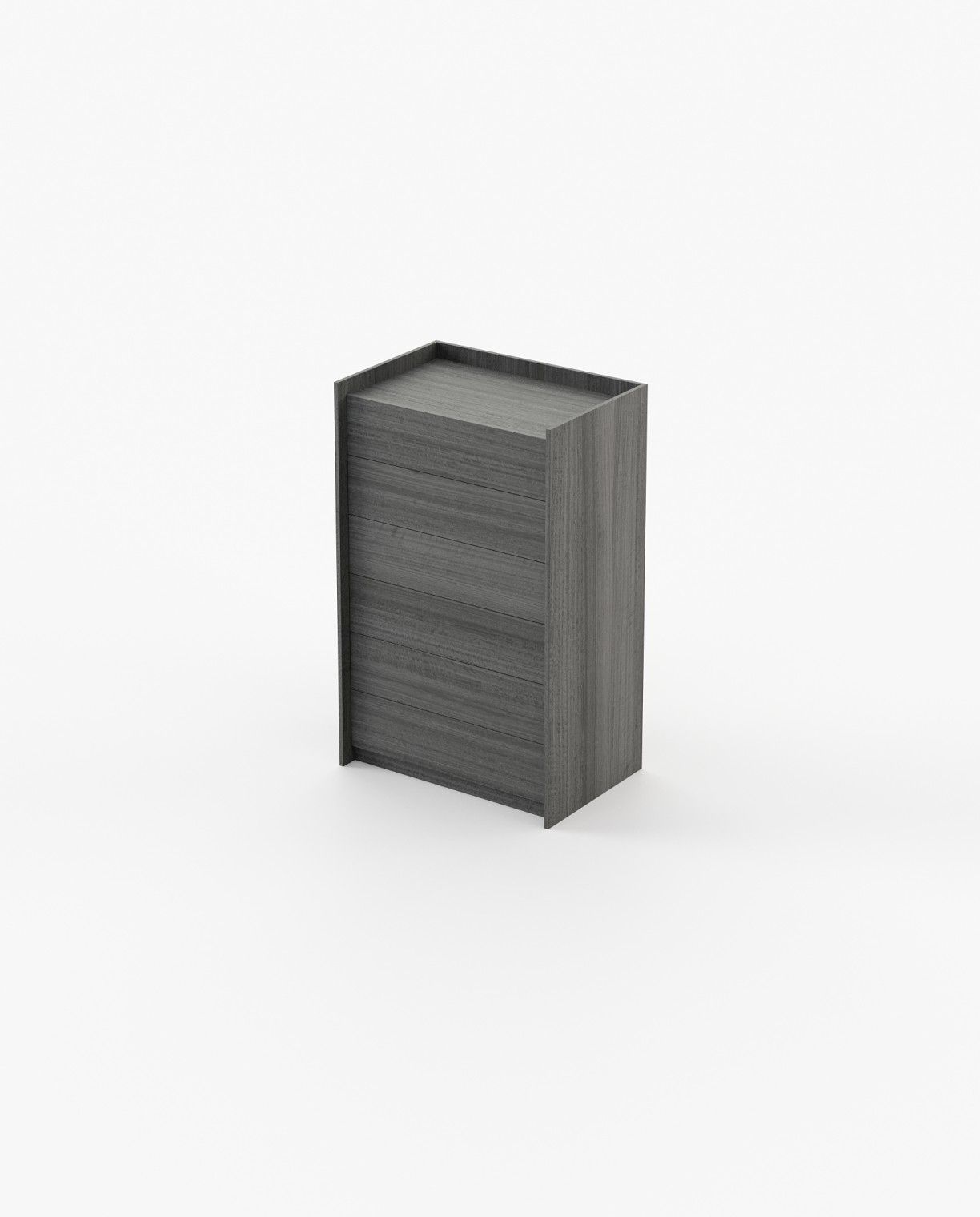 Laskasas ENDY Tallboy Chest of Drawers Grey Eucalyptus Veneer Matte - Araco Interiors