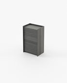 Laskasas ENDY Tallboy Chest of Drawers Grey Eucalyptus Veneer Matte - Araco Interiors