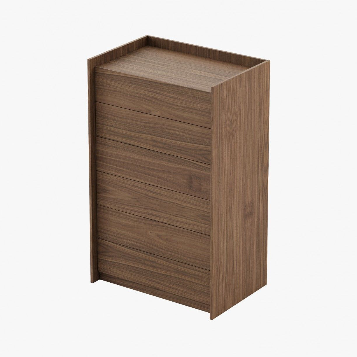 Laskasas ENDY Tallboy Chest of Drawers Walnut Veneer Matte - Araco Interiors