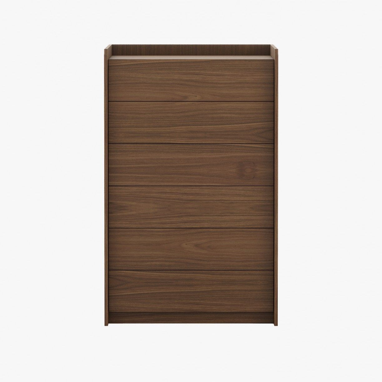 Laskasas ENDY Tallboy Chest of Drawers Walnut Veneer Matte - Araco Interiors