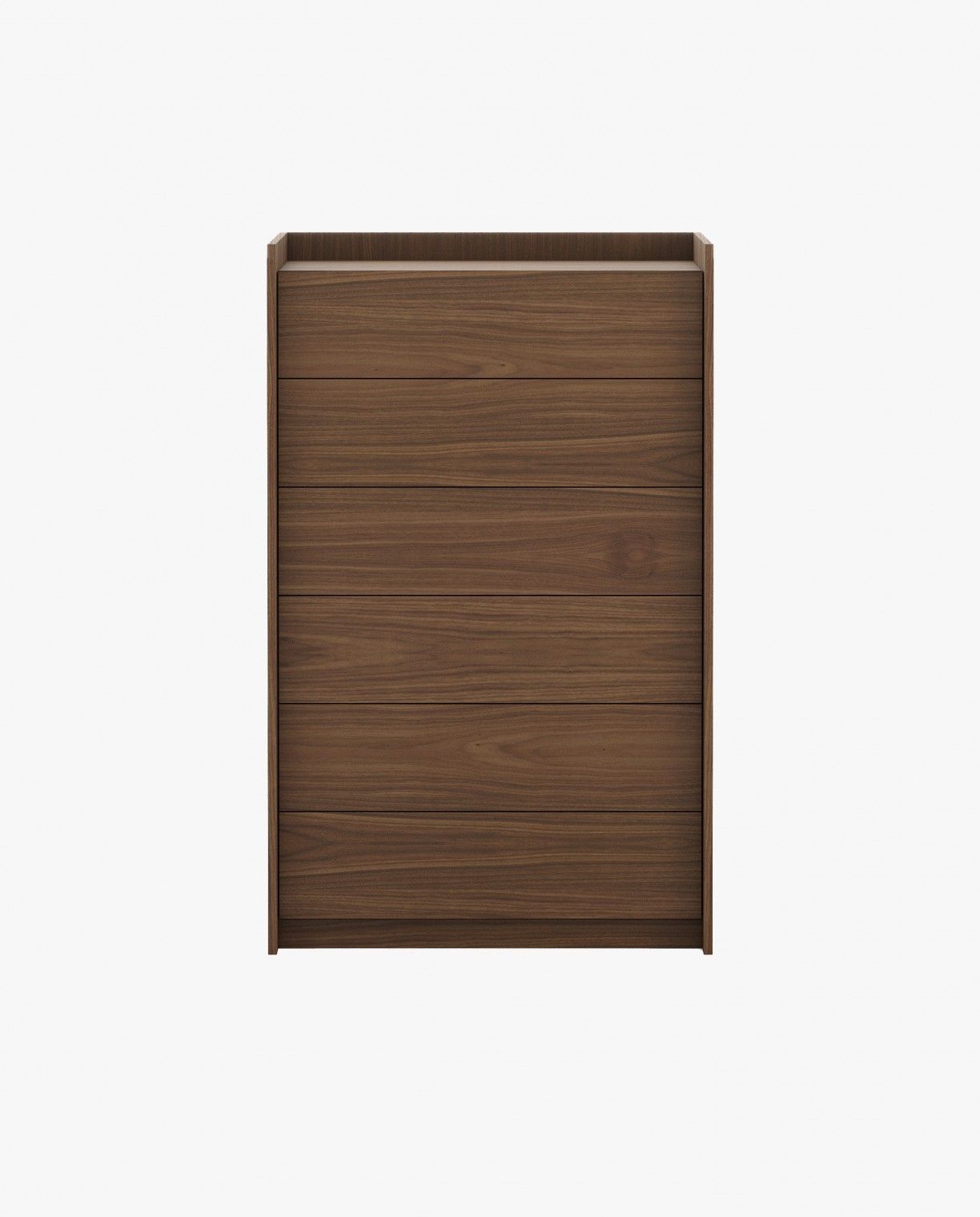 Laskasas ENDY Tallboy Chest of Drawers Walnut Veneer Matte - Araco Interiors