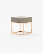 Laskasas ESTER Bedside Cabinet & Table Aged Oak Veneer Matte - Araco Interiors