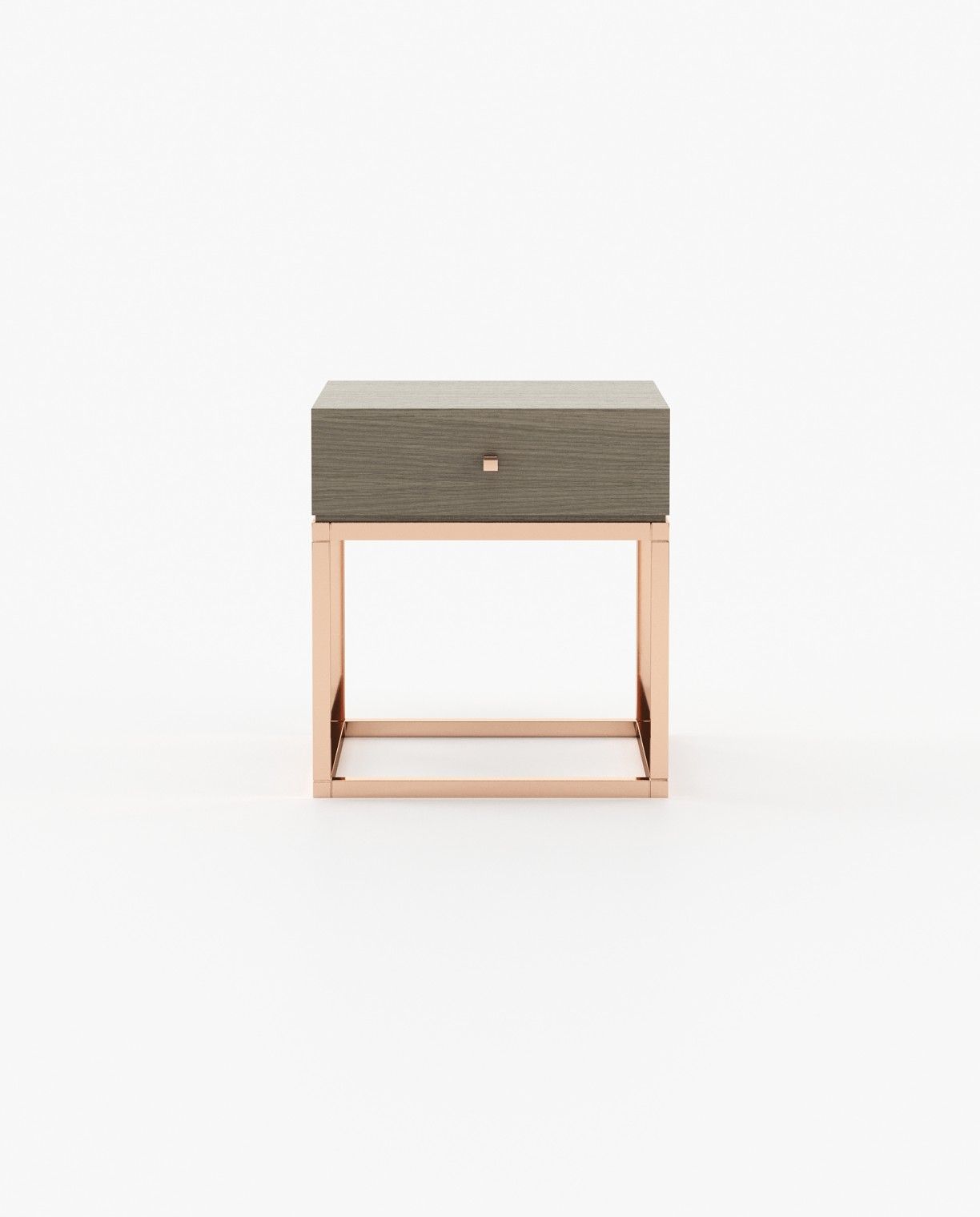 Laskasas ESTER Bedside Cabinet & Table Aged Oak Veneer Matte - Araco Interiors
