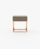 Laskasas ESTER Bedside Cabinet & Table Aged Oak Veneer Matte - Araco Interiors