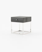 Laskasas ESTER Bedside Cabinet & Table Grey Eucalyptus Veneer Matte - Araco Interiors