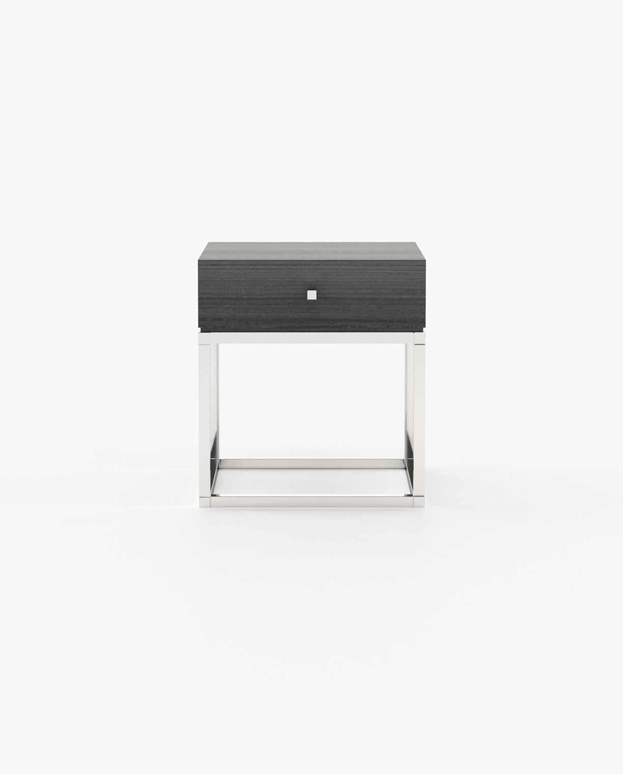 Laskasas ESTER Bedside Cabinet & Table Grey Eucalyptus Veneer Matte - Araco Interiors