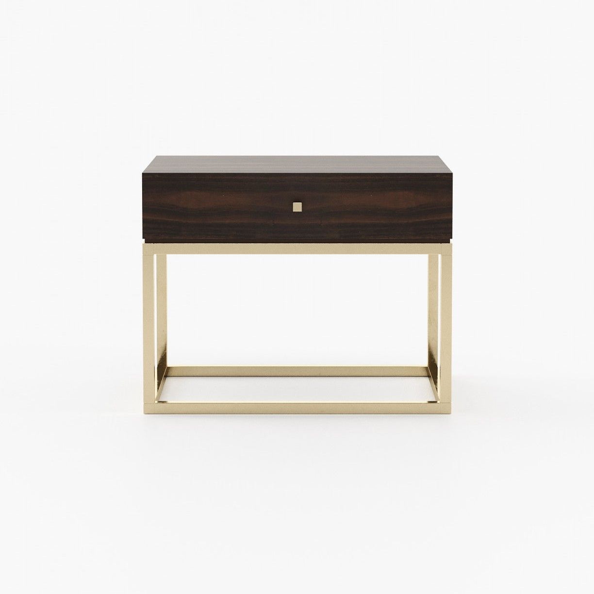 Laskasas ESTER Bedside Cabinet & Table Smoked Eucalyptus Veneer Matte - Araco Interiors
