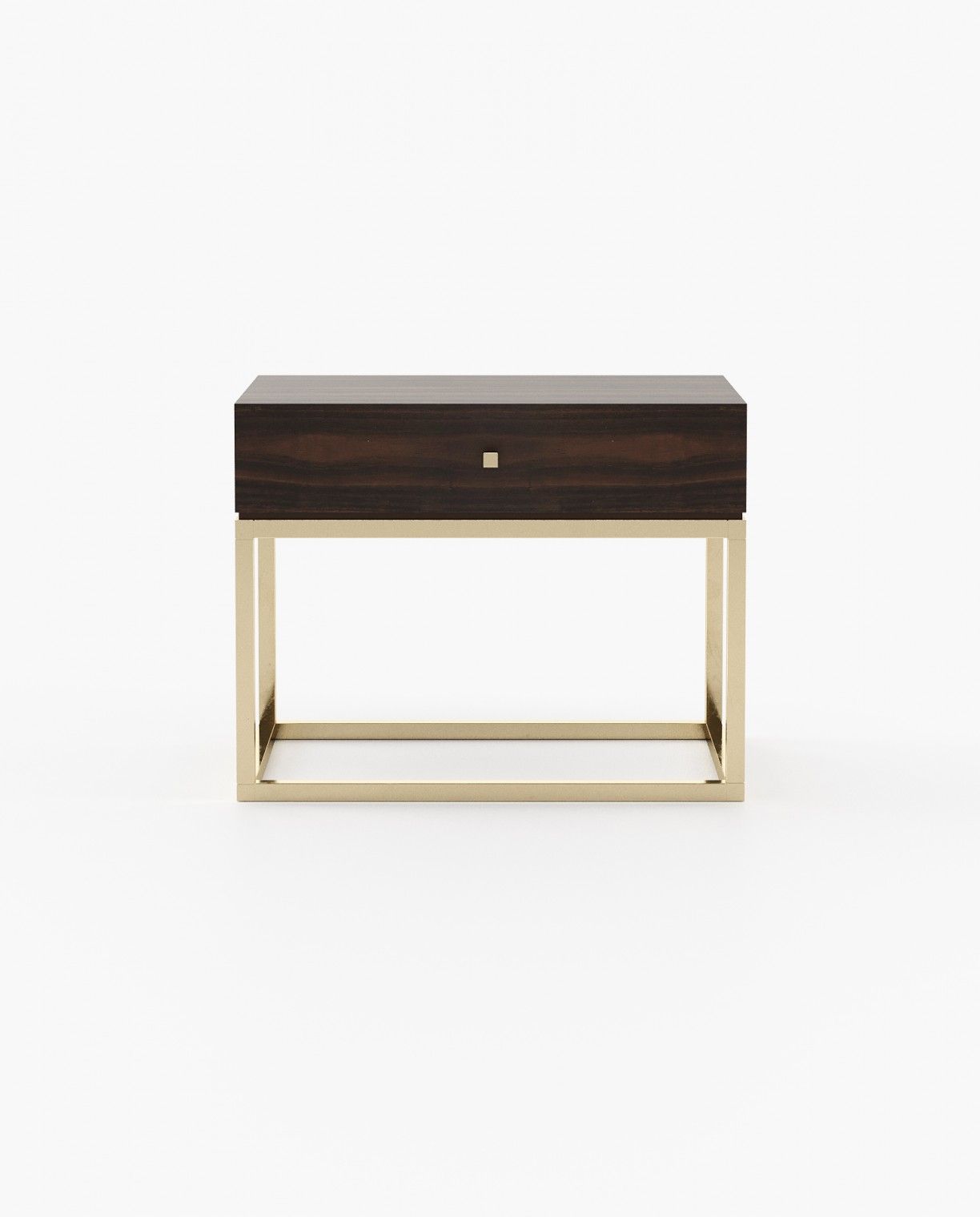 Laskasas ESTER Bedside Cabinet & Table Smoked Eucalyptus Veneer Matte - Araco Interiors