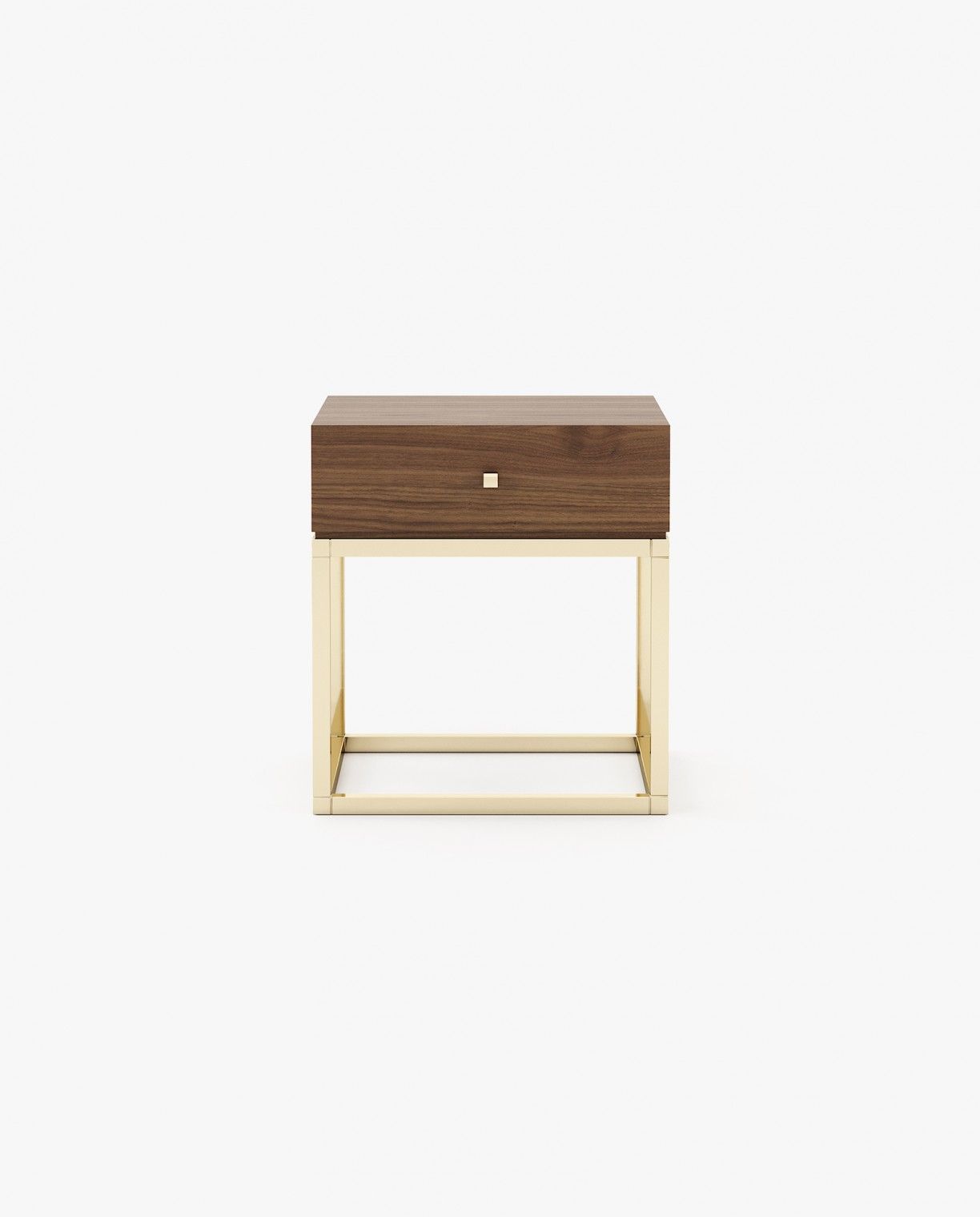 Laskasas ESTER Bedside Cabinet & Table Walnut Veneer Matte - Araco Interiors