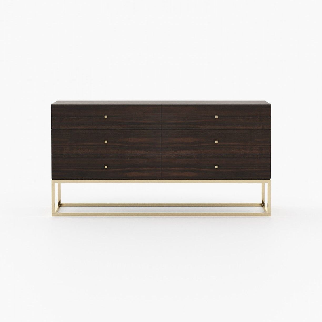 Laskasas ESTER Set of 6 Chest of Drawers Smoked Eucalyptus Veneer Matte - Araco Interiors