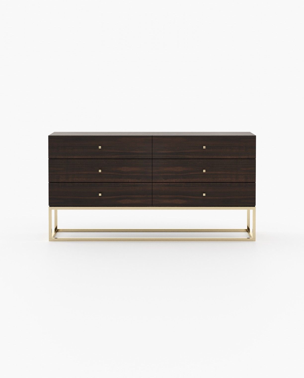 Laskasas ESTER Set of 6 Chest of Drawers Smoked Eucalyptus Veneer Matte - Araco Interiors