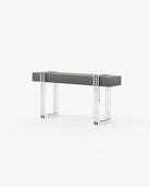 Laskasas EVELYN Console Table Grey Eucalyptus Veneer Matte - Araco Interiors