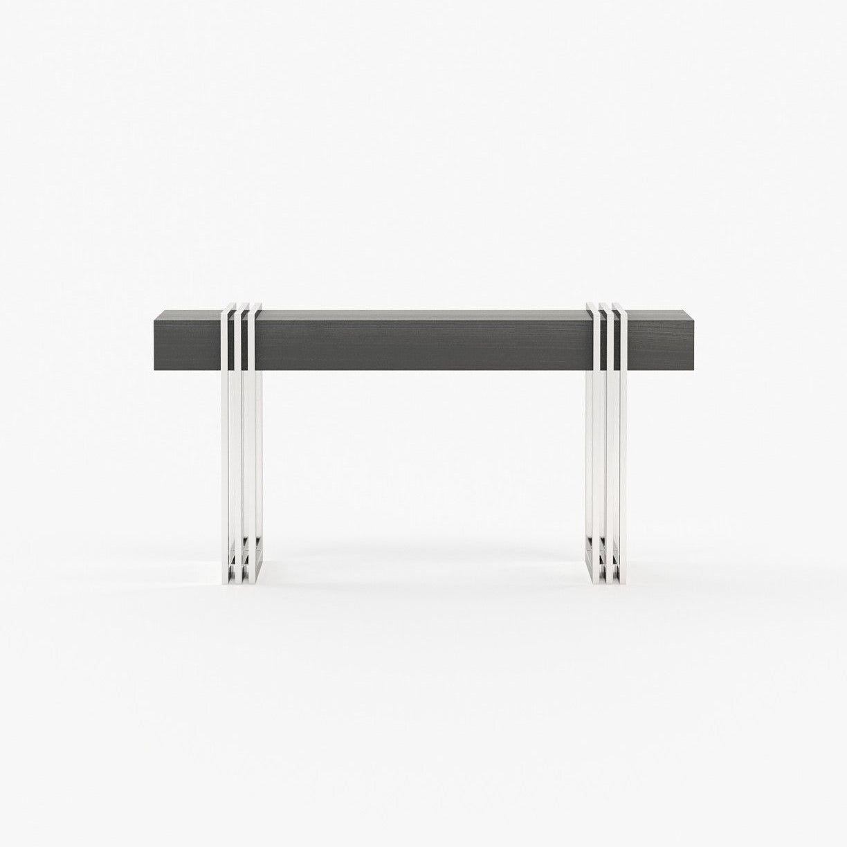 Laskasas EVELYN Console Table Grey Eucalyptus Veneer Matte - Araco Interiors