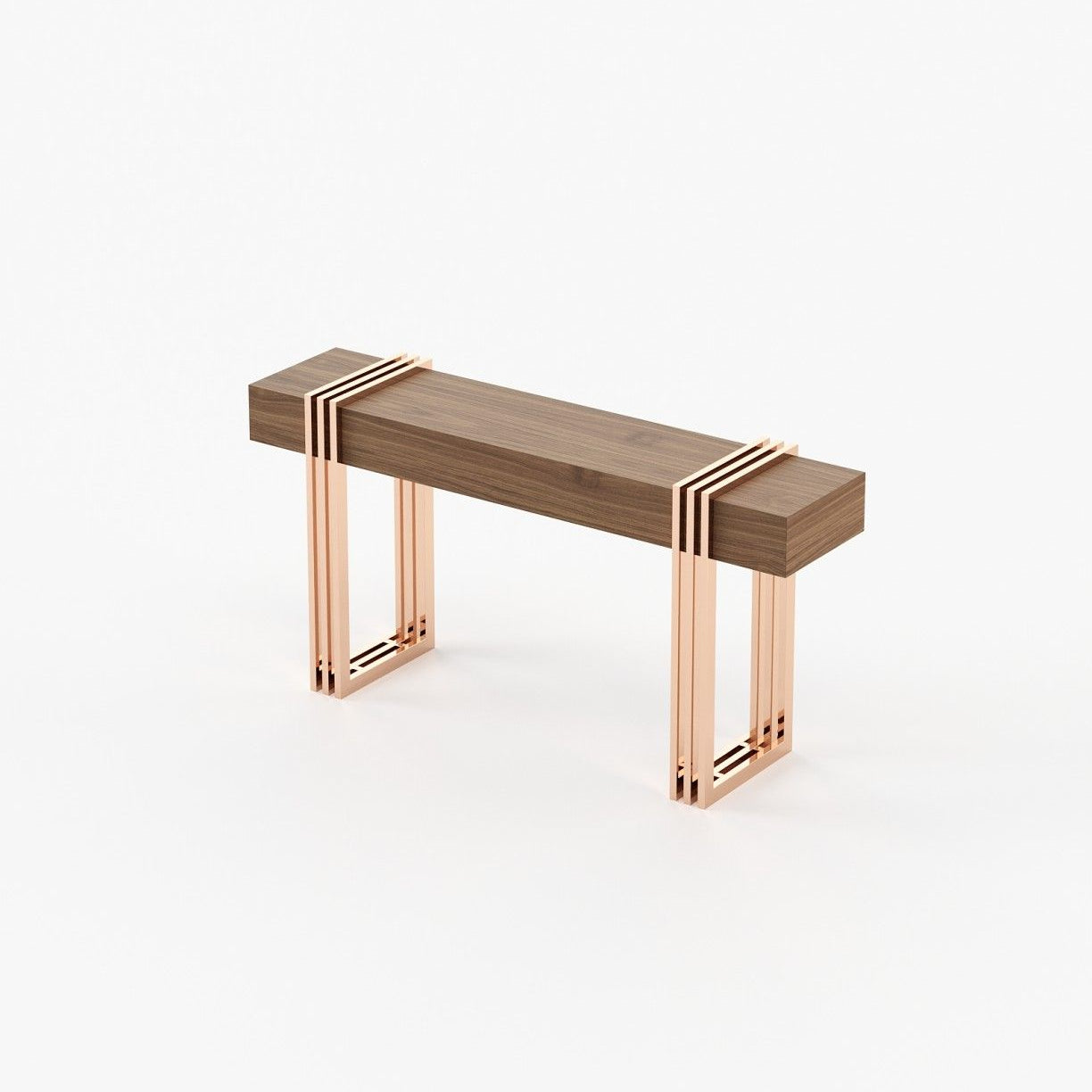 Laskasas EVELYN Console Table Walnut Veneer Matte - Araco Interiors