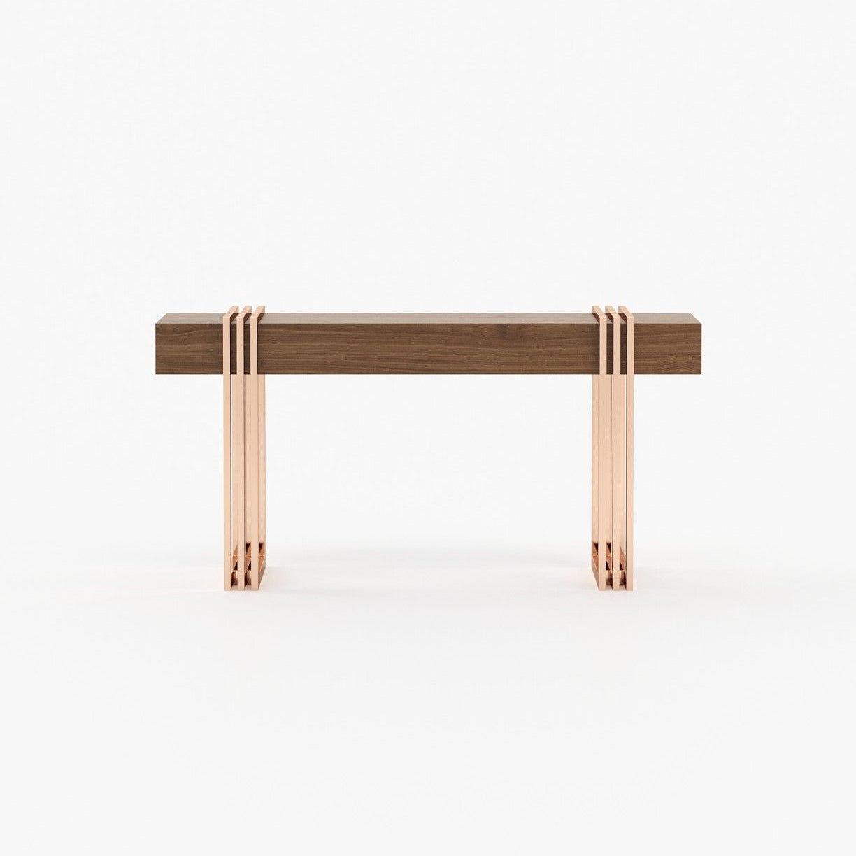 Laskasas EVELYN Console Table Walnut Veneer Matte - Araco Interiors