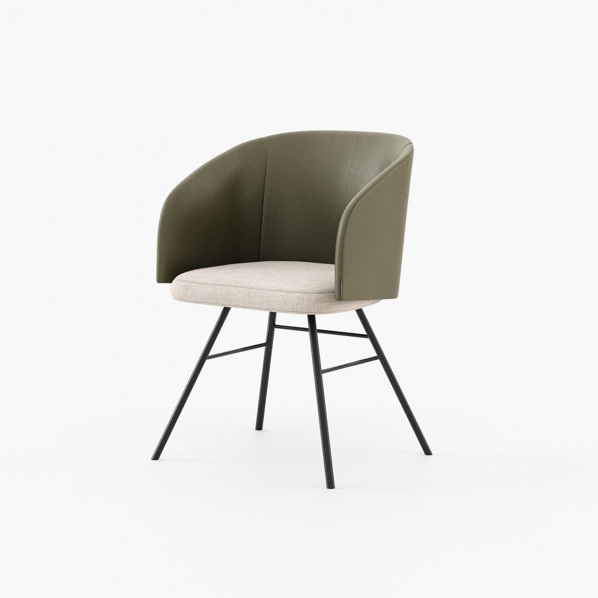Laskasas FERRARA Dining Chair & Bench Berlin Forest Leather - Araco Interiors