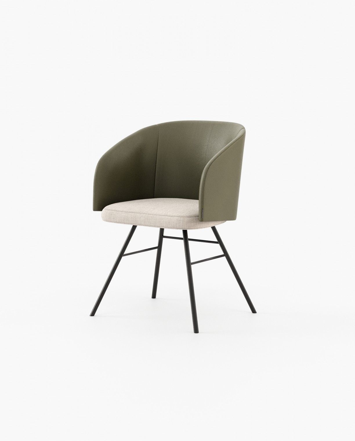 Laskasas FERRARA Dining Chair & Bench Berlin Forest Leather - Araco Interiors