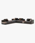 Laskasas FLETCHER chaiselongue large module Sofa Helsinki Black - Araco Interiors