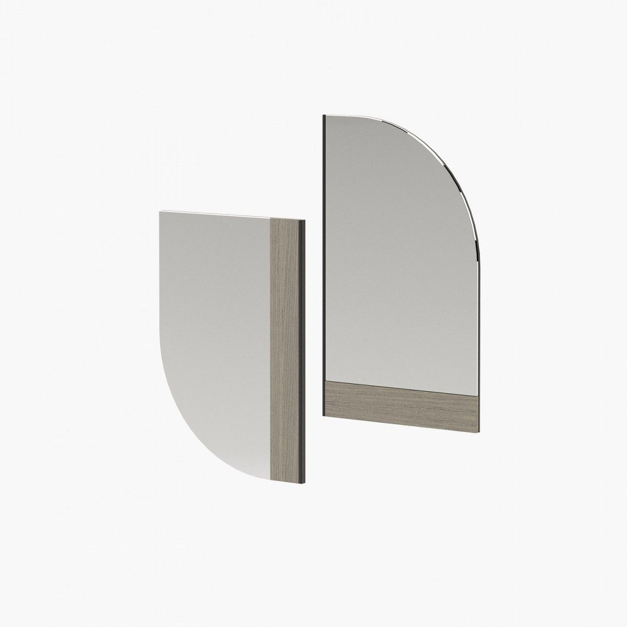 Laskasas FORTH Mirror Aged Oak Veneer Matte - Araco Interiors