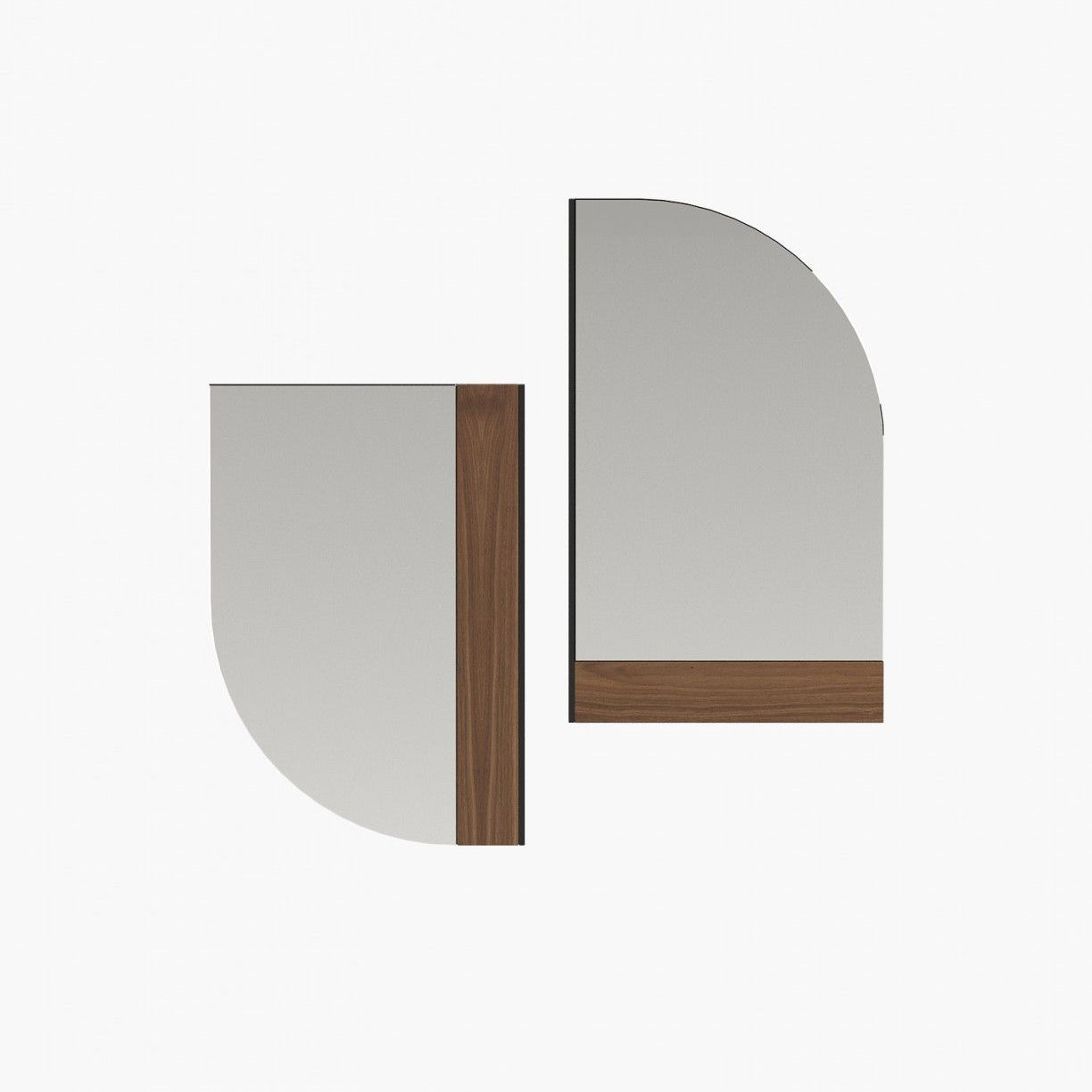 Laskasas FORTH Mirror Walnut Veneer Matte - Araco Interiors