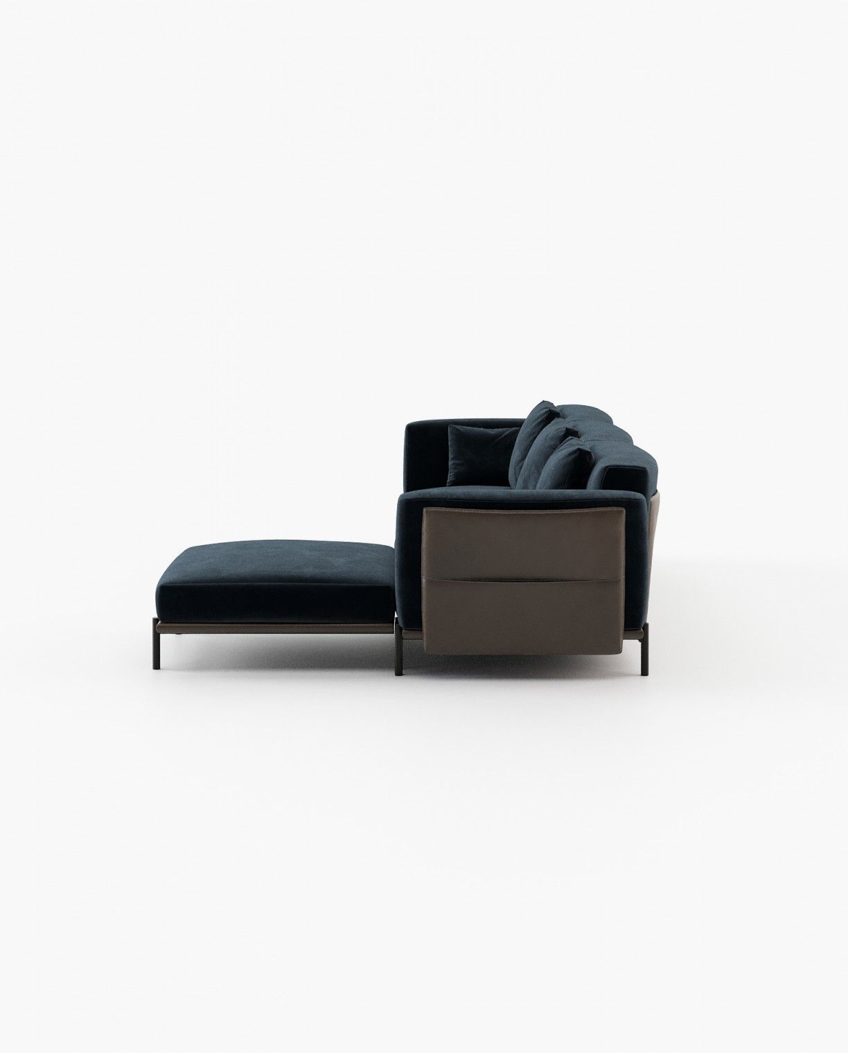 Laskasas FOSTER armless module Sofa Vienna Deep Blue - Araco Interiors