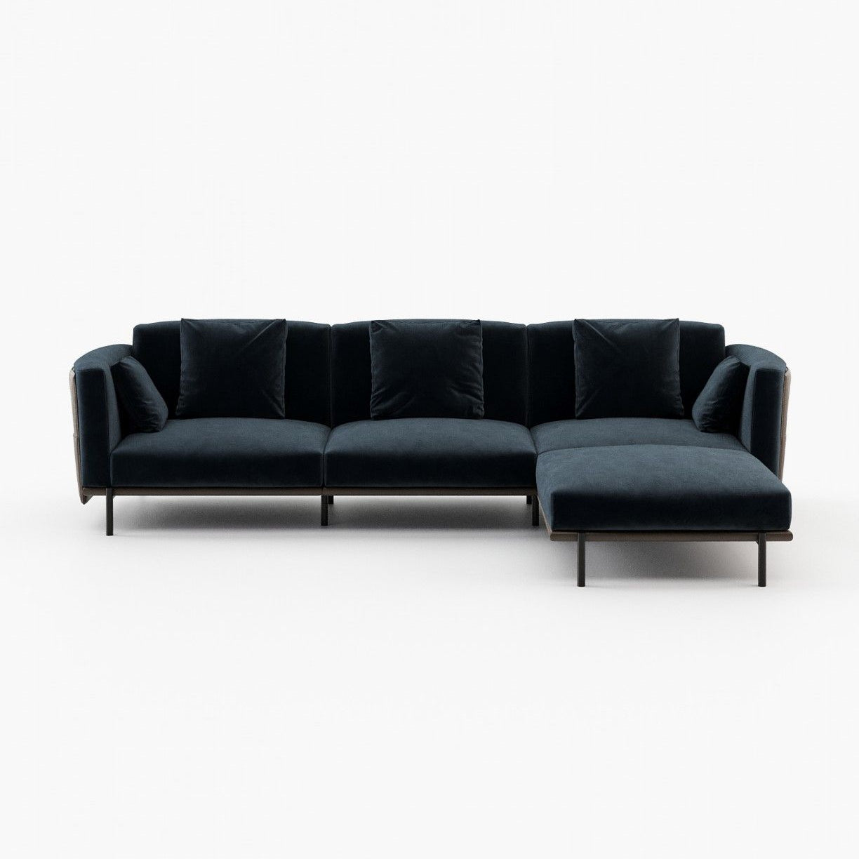 Laskasas FOSTER armless module Sofa Vienna Deep Blue - Araco Interiors