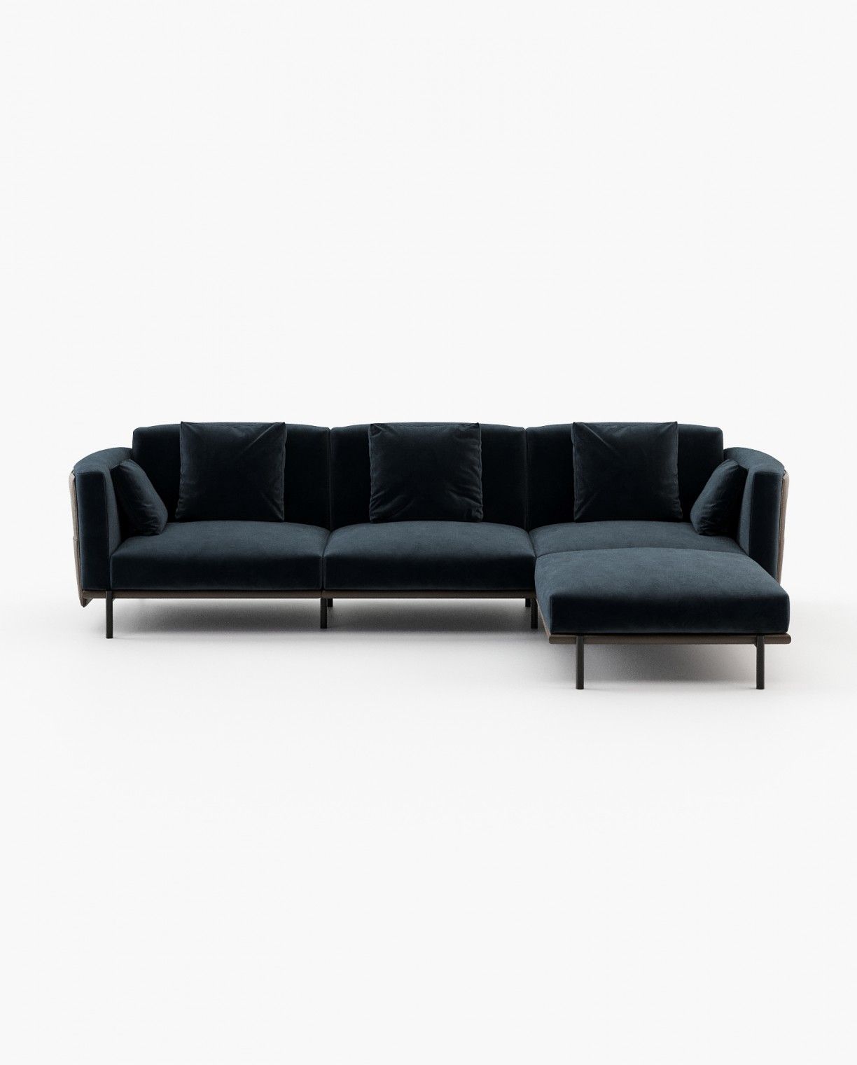 Laskasas FOSTER armless module Sofa Vienna Deep Blue - Araco Interiors