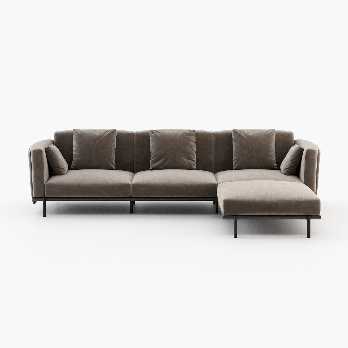 Laskasas FOSTER armless module Sofa Vienna Khaki - Araco Interiors