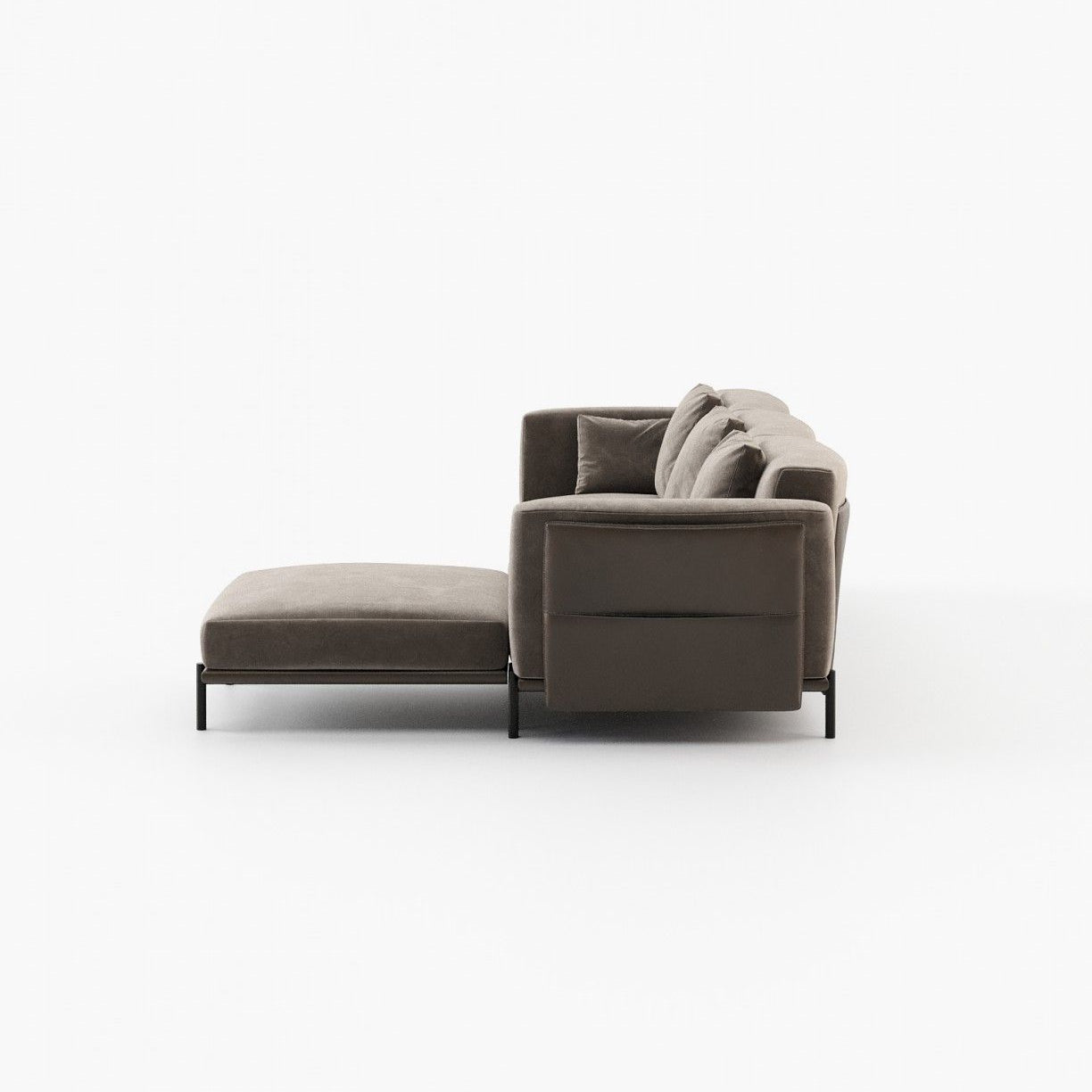 Laskasas FOSTER armless module Sofa Vienna Khaki - Araco Interiors