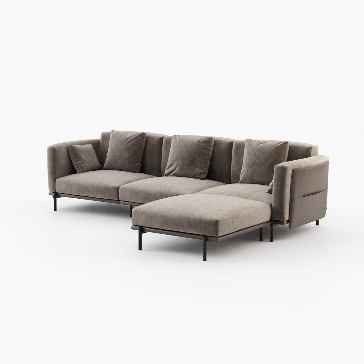 Laskasas FOSTER armless module Sofa Vienna Khaki - Araco Interiors