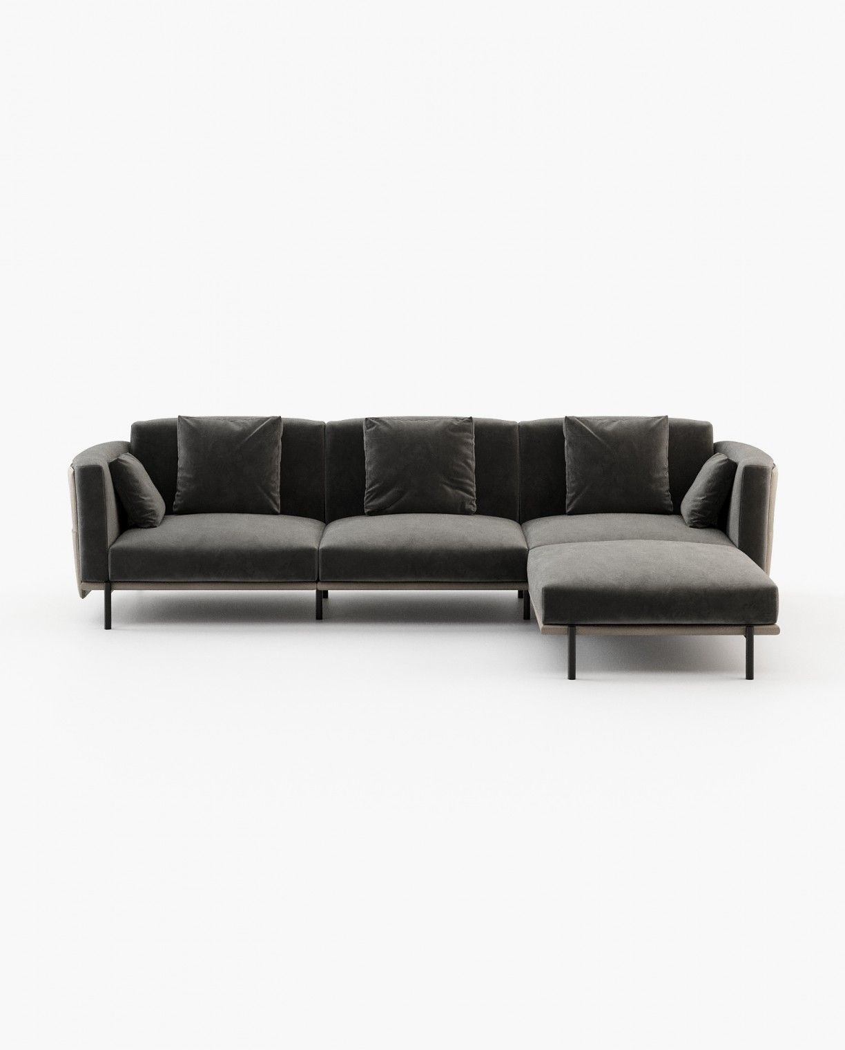 Laskasas FOSTER left/right module Sofa Vienna Anthracite - Araco Interiors