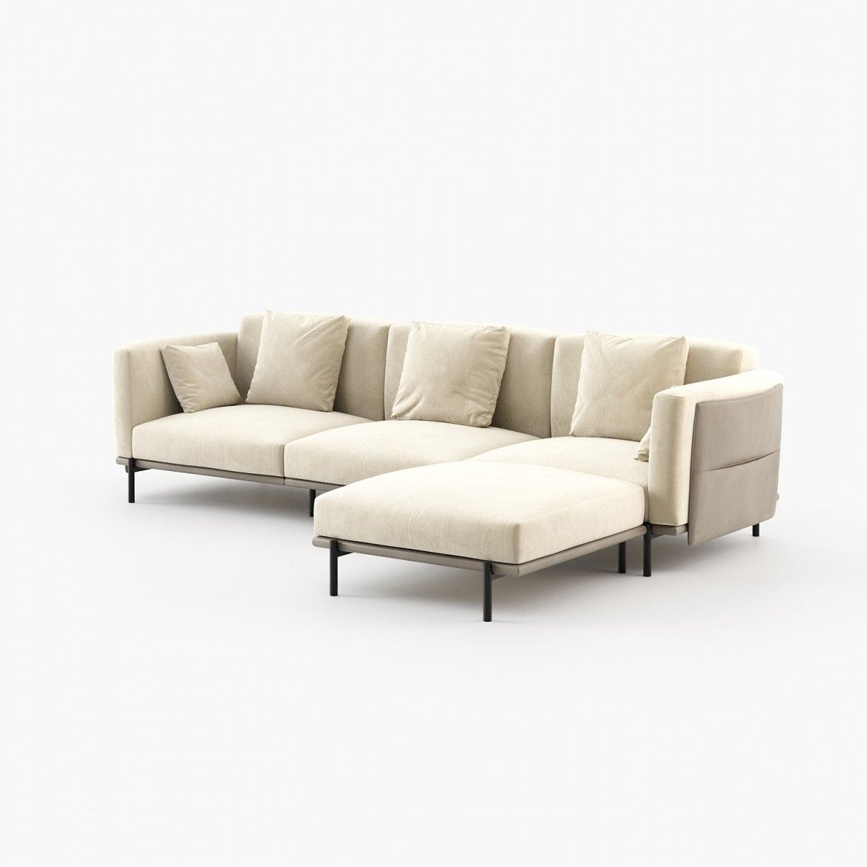 Laskasas FOSTER left/right module Sofa Vienna Cream - Araco Interiors