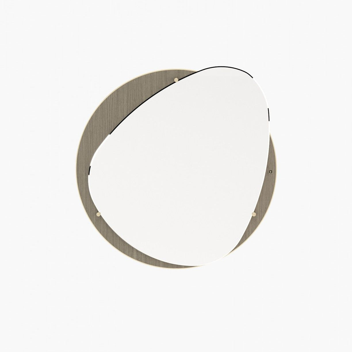 Laskasas FRANK Mirror Aged Oak Veneer Matte - Araco Interiors