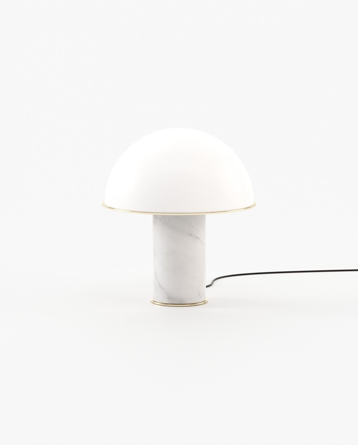 Laskasas FRANKLIN Table & Desk Lamp Carrara Marble - Araco Interiors