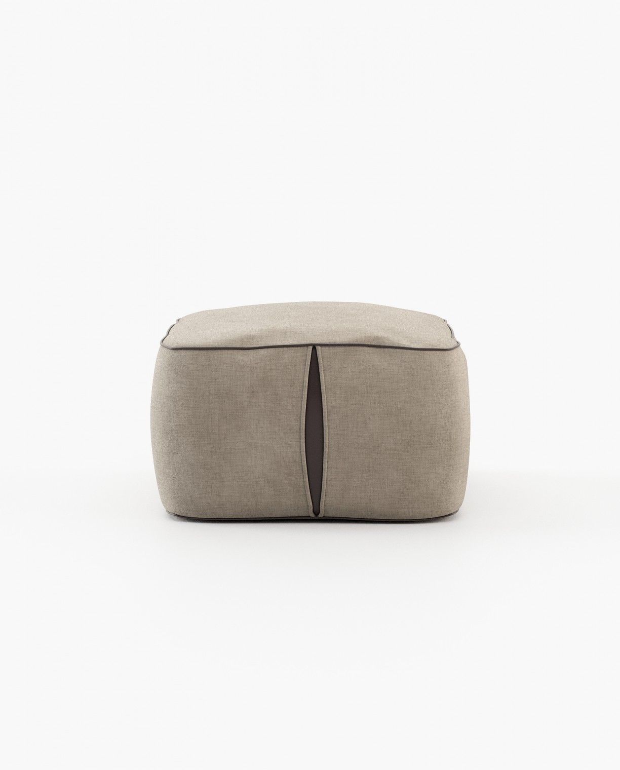 Laskasas FRASER Footstool & Pouf Xangai Sand - Araco Interiors