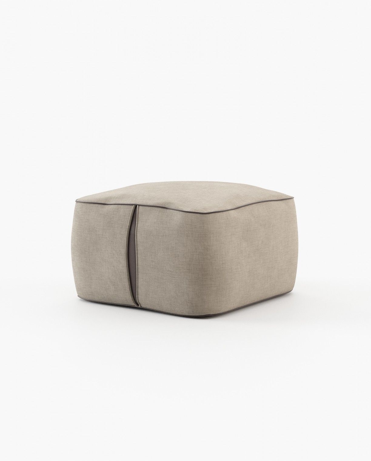 Laskasas FRASER Footstool & Pouf Xangai Sand - Araco Interiors