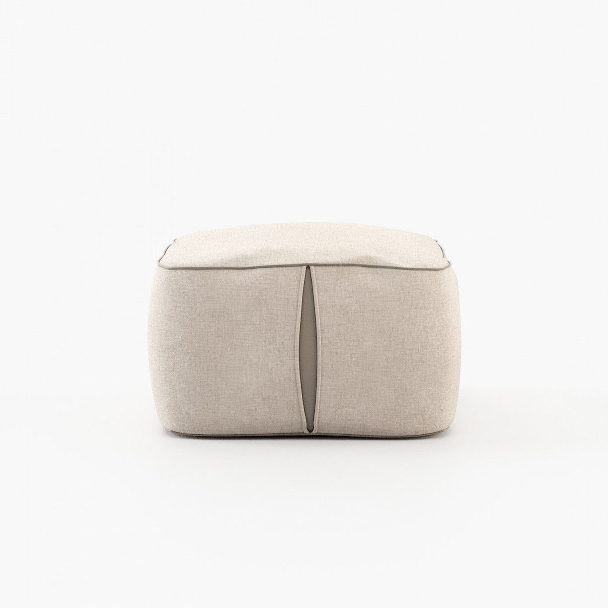 Laskasas FRASER Footstool & Pouf Xangai White - Araco Interiors