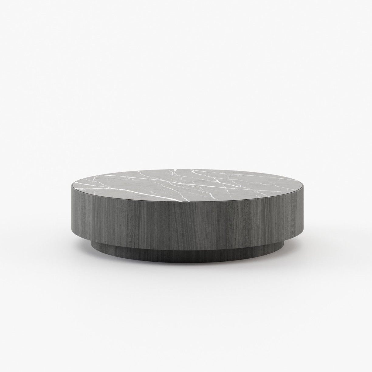 Laskasas GOLD Coffee Table Grey Eucalyptus Veneer Matte - Araco Interiors
