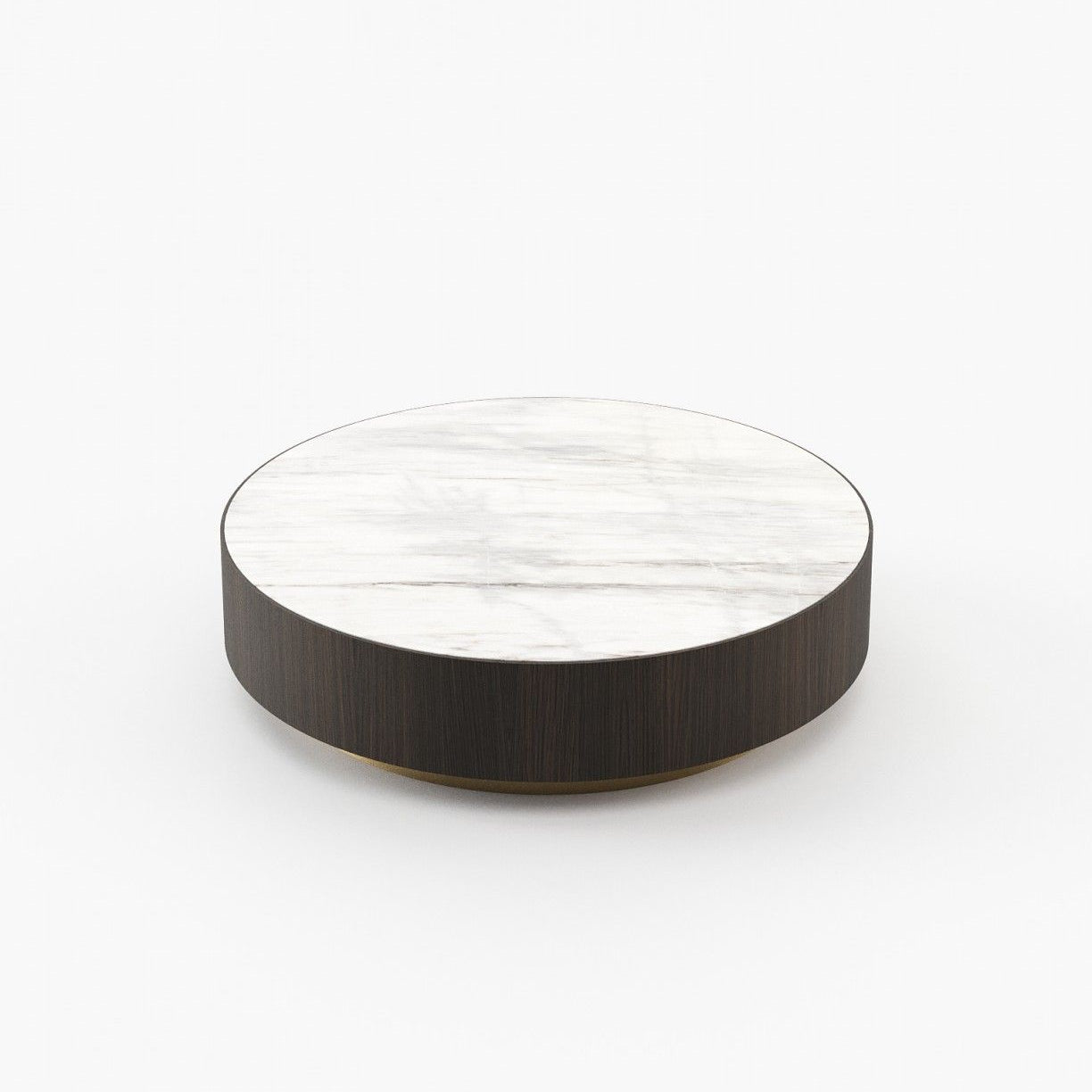 Laskasas GOLD Coffee Table Smoked Oak Veneer Matte - Araco Interiors