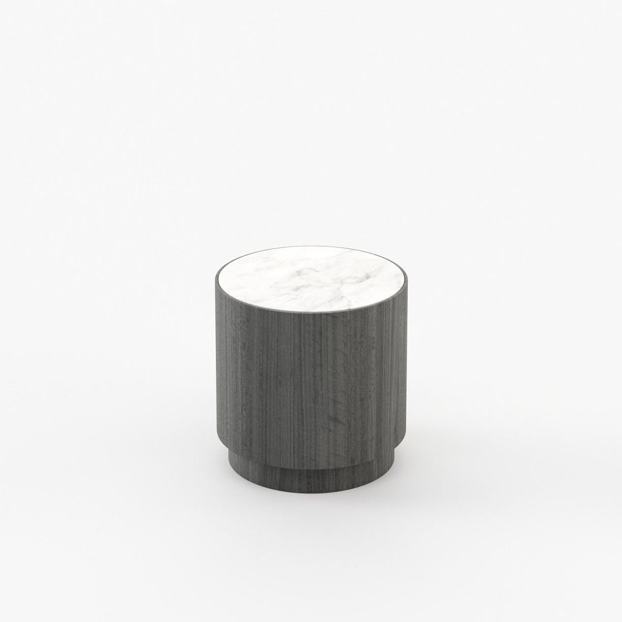 Laskasas GOLD Nest & Side Table Grey Eucalyptus Veneer Matte - Araco Interiors