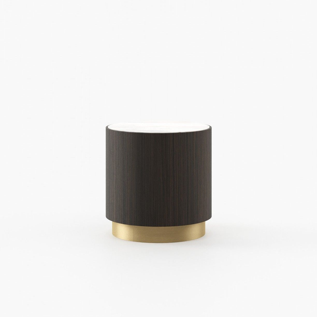 Laskasas GOLD Nest & Side Table Smoked Oak Veneer Matte - Araco Interiors