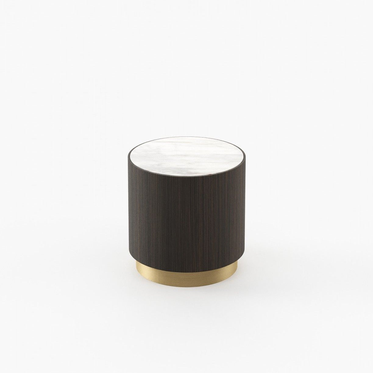 Laskasas GOLD Nest & Side Table Smoked Oak Veneer Matte - Araco Interiors
