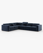 Laskasas GOLD Sofa Vienna Deep Blue - Araco Interiors