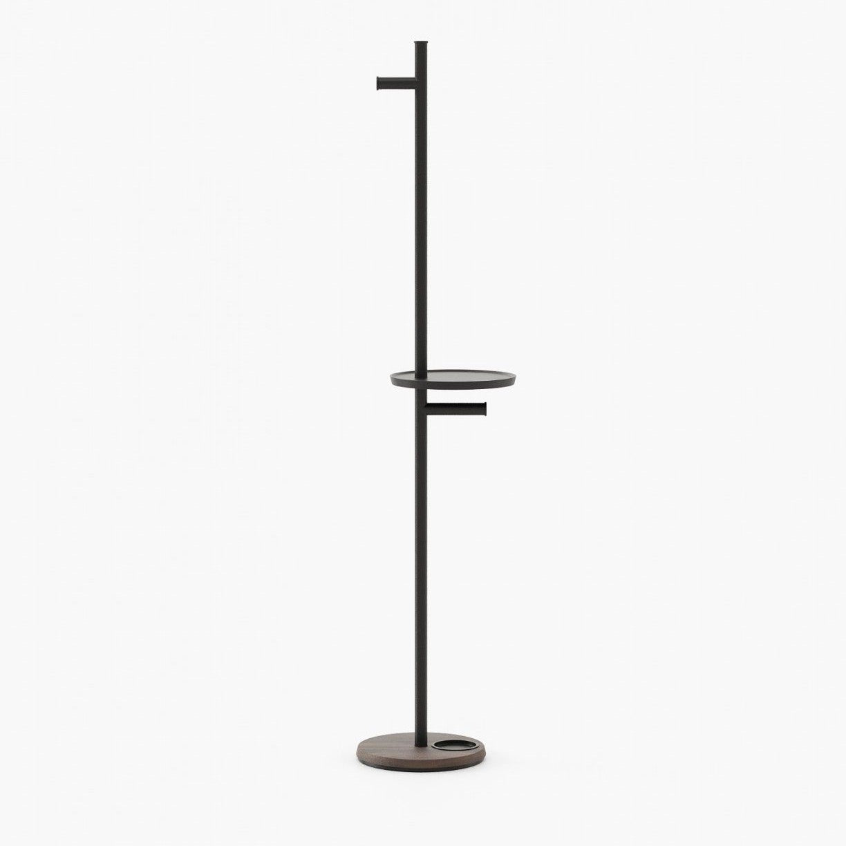 Laskasas GOZO Coat & Umbrella Stand Smoked Eucalyptus Veneer Matte - Araco Interiors