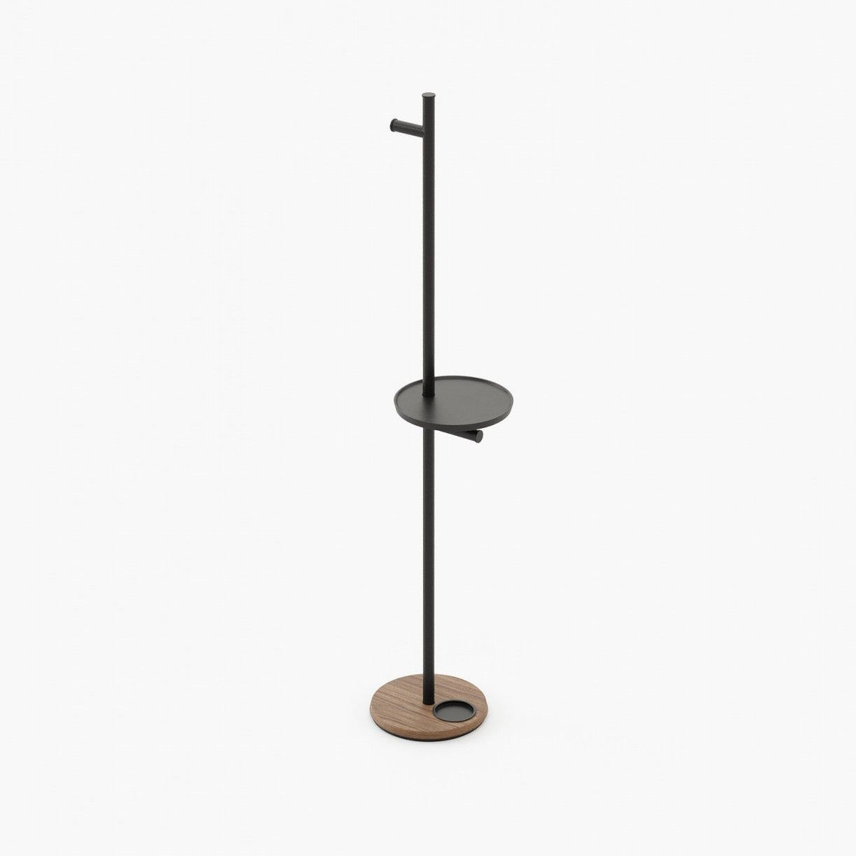 Laskasas GOZO Coat & Umbrella Stand Walnut Veneer Matte - Araco Interiors