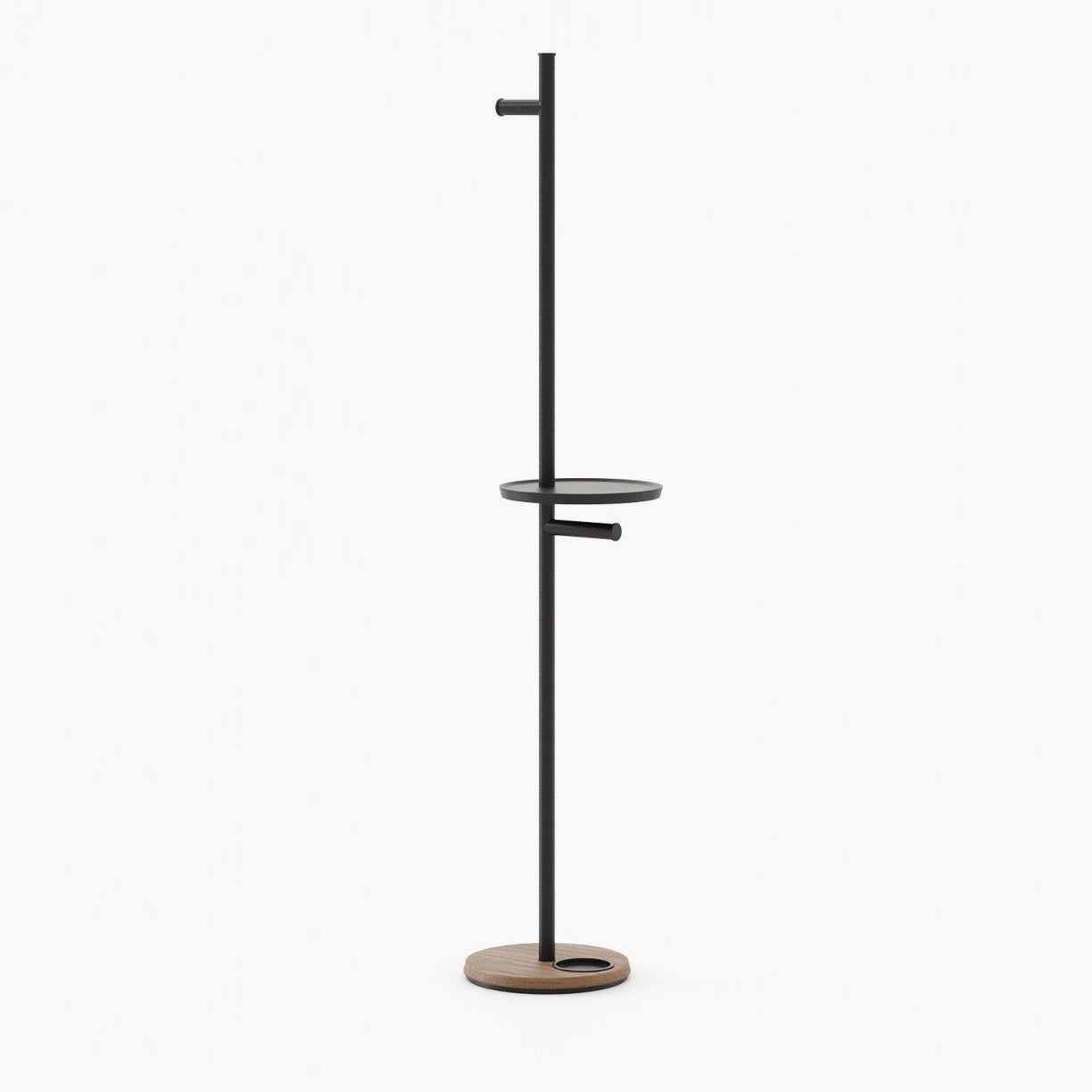 Laskasas GOZO Coat & Umbrella Stand Walnut Veneer Matte - Araco Interiors