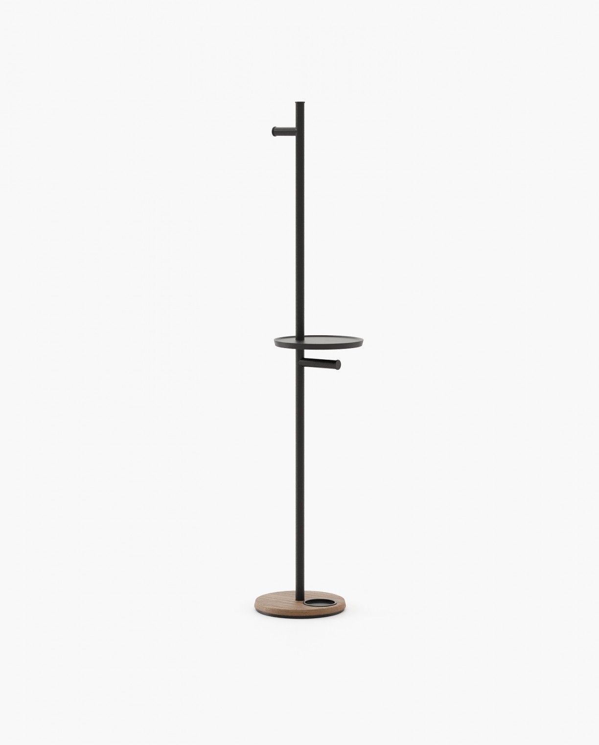Laskasas GOZO Coat & Umbrella Stand Walnut Veneer Matte - Araco Interiors